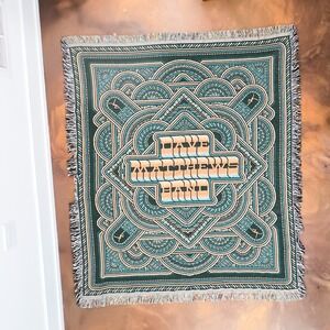 Dave Matthews Band Woven Tapestry Throw Blanket Cotton Made in USA